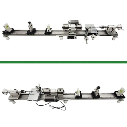 Professional Pool Cue Lathe Machine Billiard Cue Repair Machine Multi-Functional Cue Tip Repair Kit for Pool Stick Double Track Chuck 450W 110V
