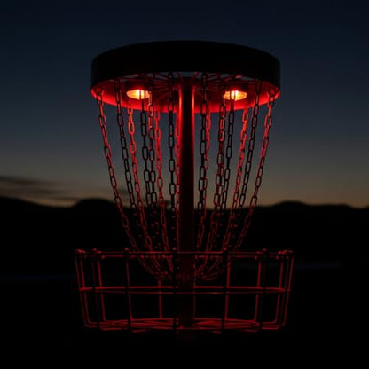 Birdi Disc Golf Beacon -2Pack - Magnetic LED Disc Golf Basket Lights-Remote Controlled-Waterproof-Multi Colored-Glow Disc Golf-Night Disc Golf