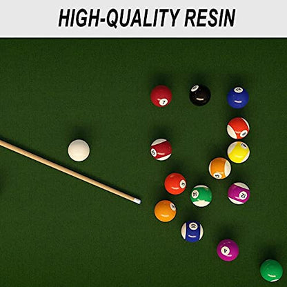 Billiard Set 2-1/4 Inch Pure Phenolic Pool Table Balls Regulation Size Complete 16 Resin Billiard Balls 57.2mm