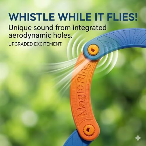 Folding Boomerang Flying Ring - Wind Resistant Foam Aerodynamic Disc for Adult Outdoor Games, Yard, Beach, and Camping - High Speed Foldable Throwing Gear (Green+Blue) - color: Green+blue