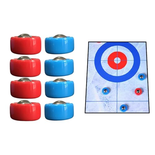 8 Pieces Shuffleboard Pucks Set Portable Indoor Shuffleboard Games Pucks