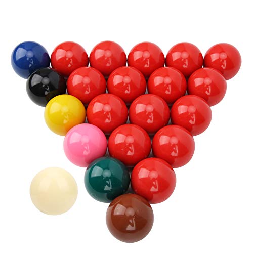 Pssopp Snooker Balls Set 22Pcs Pool Balls, Complete Pool Table Set Regulation Size Weight for Snooker Billiard High Cost Performance Resin Official Game Billiards Equipment