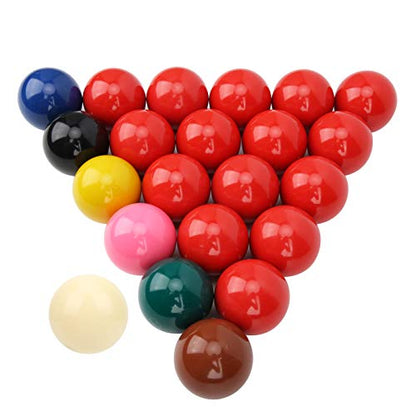 Pssopp Snooker Balls Set 22Pcs Pool Balls, Complete Pool Table Set Regulation Size Weight for Snooker Billiard High Cost Performance Resin Official Game Billiards Equipment
