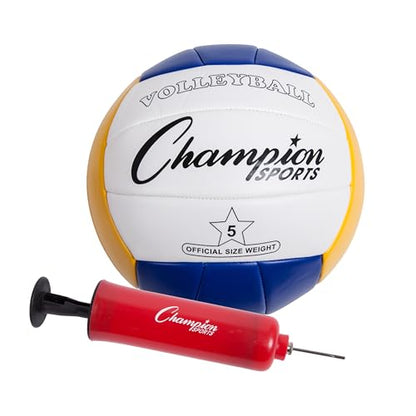 Champion Sports Outdoor Game Sets – Volleyball, Badminton, Tetherball, Bocce & Croquet - style: Volleyball