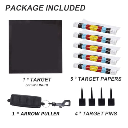 SPG Archery Target for Backyard Adult - EVA Foam Big Archery Target for Bows up to 50 Lbs, Durable Bow and Arrow Target for Backyard Shooting Practice with Arrow Puller