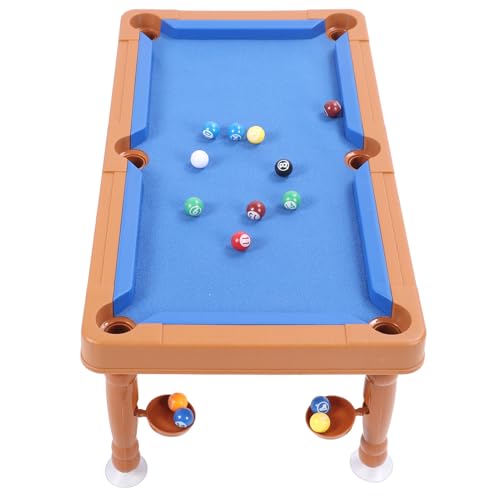 Rengue Mini Pool Table, Balls, Cues and Rack, Fun Tabletop Game for Kids and Adults Mini Pool Table, Portable 17.32 Inches with Nan Children's Toys