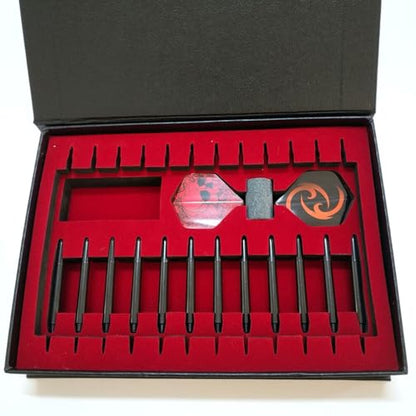 Yardwe Storage Box Hard Shell Cardboard Holder Travel Carrying Case with Foam Inserts for for Tips, Shafts and Flights