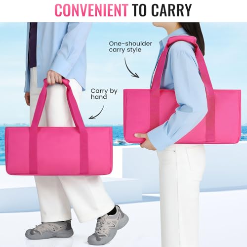 American Mahjong Tile Set,166 White Tiles Mahjong Set,4 Colors Mahjong Racks,Travel Mahjong Set with Pink Carrying Bag - style: Pink Bag