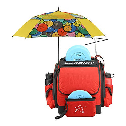 Prodigy Disc BP-1 V3 Disc Golf Backpack | Backpack Storage with 30+ Disc Capacity | Disc Golf Backpack Bag | Tear & Water Resistant | Golf Accessories for Men | Large Golf Disc Bags - color: Red