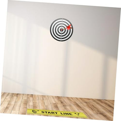 BESTonZON Dart Throwing Line Marker Adjustable Floor Notice Line for Dart Games 1 Sheet Game Accessory for Players and Enthusiasts
