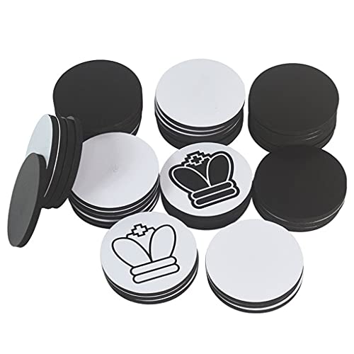 Giant Chess Set Outdoor Games for Family Lawn Games,Round Shape Magnetic Chess Pieces Only & Cloth Chess Board Portable International Chess Gifts