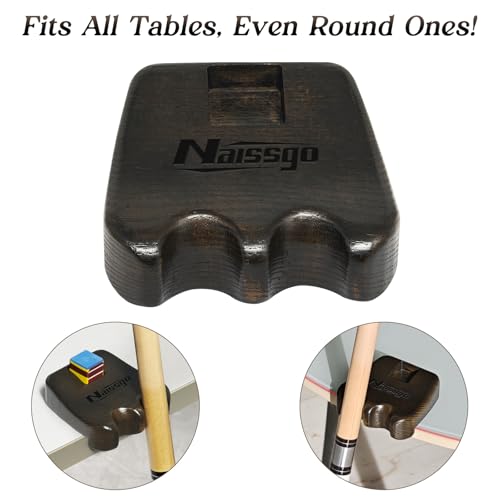 Cue Rest Cue Stick Holder Pool Cue Holder - style: Wood-2 Holes Brown
