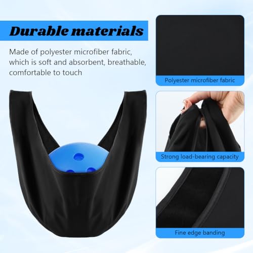 3Pcs Washable Bowling Ball Polisher Bags,Microfiber Bowling Seesaw Bag with Towel,Bowlings Polisher Bag,Carrier Ball Cleaner Holder Bag Bowlings Cleaner for Bowlers 21 * 13”
