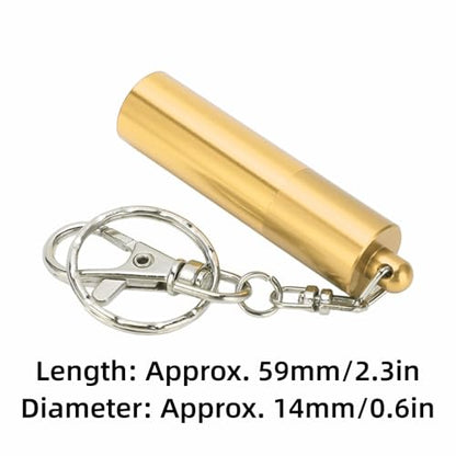 Billiard Cue Tip Tool with Keychain – Billiard Pool Snooker Stick Shaper Cue Tip Pick Pricking Pin Grinding Repair Tool for Snooker Pool Cue Tips - color: Gold