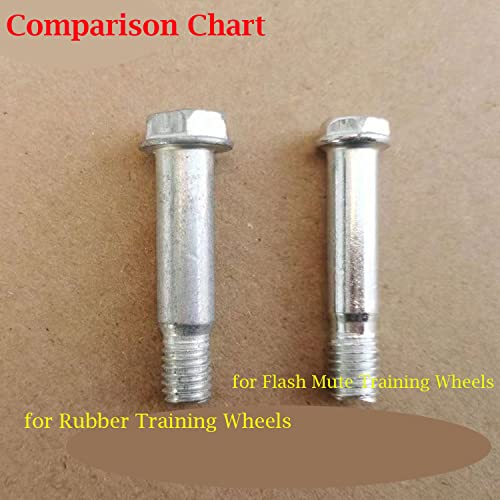 8 Set Children's Bicycle Training Wheels Mounting Screw Kit (Shoulder Bolts+Washers+Vertical Brackets+Locking Nuts) M8+M9 Screws Universal for Kids Bike Auxiliary Wheel Stabiliser Support
