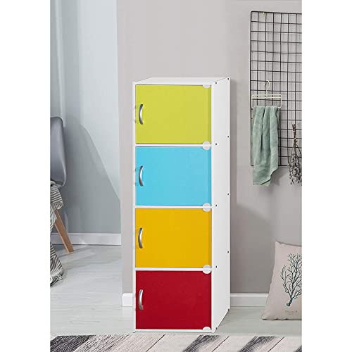 HODEDAH IMPORT Bookcase - color: Rainbow