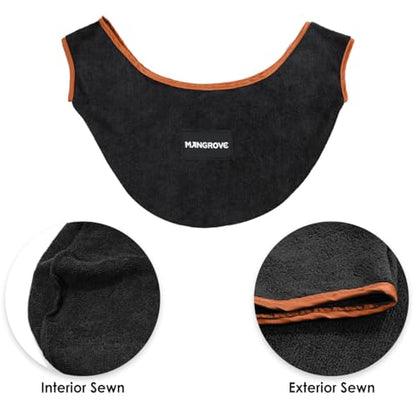 Mangrove Bowling Ball Polisher, Microfiber Bowling Towel See-Saw for Bowlers, Large Washable Bowling Shammy Seesaw, Ball Cleaner Holder Bag - color: Orange