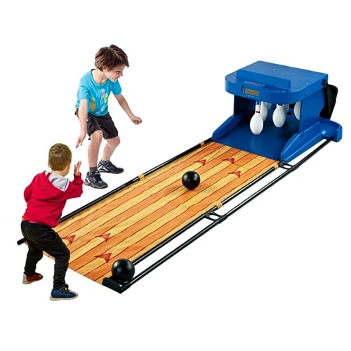 Bowling Alley for Home Machine, Electronic Bowling Alley Game with Automatic Ball Reset, Indoor Bowling Ball Sports Game Console, for Children and Adults 2M - size: 2M