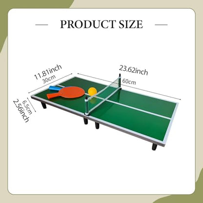 Mini Ping Pong Table Compact Portable Detachable Multifunctional Table