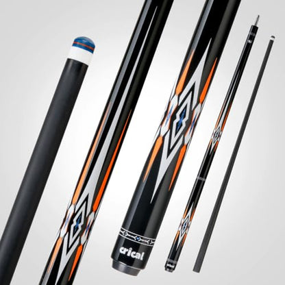 CRICAL Carbon Fiber Pool Cue Stick 58" Billiard Cue Sticks Professional Low Deflection Pool Sticks with 3/8 * 8 Pin Joint and 12.5mm Tip - color: 006-CLPro2