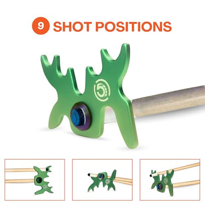 Slip-On Portable Aluminum Moosehead Bridge Cue Rest - color: Green