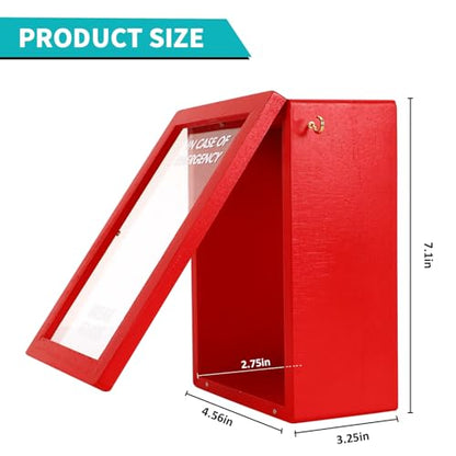 Funny Emergency Box w/Hammer (Large), Break in Case of Emergency Box, Personalized Unique Gifts for Men Women, Office Desk Decor, Random Things, White Elephant Gift for Friend Coworker Family - style: Large Emergency Box