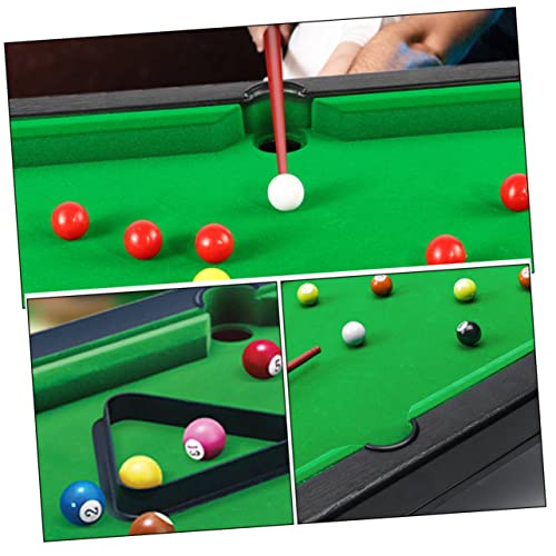 Mini Pool Table for Boys and Girls Small Tabletop Billiard Game Set Portable Billiard Toy Cues and Balls for Indoor Play and Family Fun