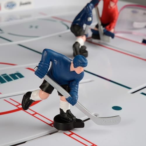 Franklin Sports Tabletop Rod Hockey Game - Gameroom Ice Hockey Table Game for Kids + Adults - Arcade Style Board + Mini Pucks Included