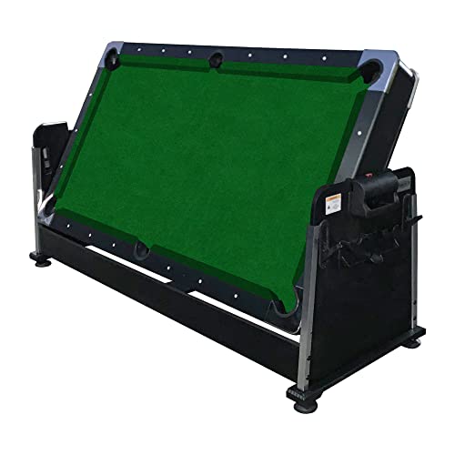 RACK Triad 7-Foot 3-in-1 Multi-Game Swivel Table - Billiards/Pool, Table Tennis & Air Hockey - color: Green Felt With Black Body