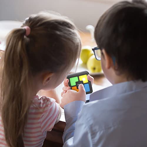 Point Games Handheld Memory Game, Kids Electronic Games, Sequence Fun for Kids with Lights & Sounds, Brain Challenge for Boys & Girls Ages 8+ - style: Square Memory Flash