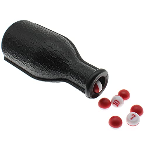 Billiard Shaker Pool Snooker Billiard Table Kelly Pool Shaker Bottle with Red and White Peas Balls Accessories