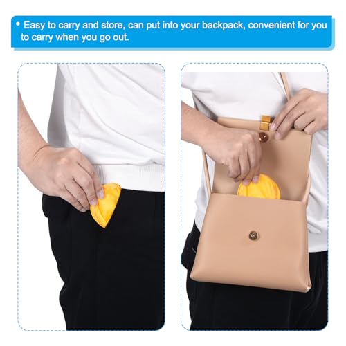 PATIKIL Foldable Flying Disc Colorful Pocket - color: Grey