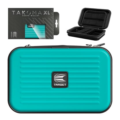 Target Darts Takoma XL Darts Wallet Case, Aqua – Holds 6 Darts, Protective EVA Holder with Double Zip Lock Pouches – Professional Dart Accessories - color: Aqua