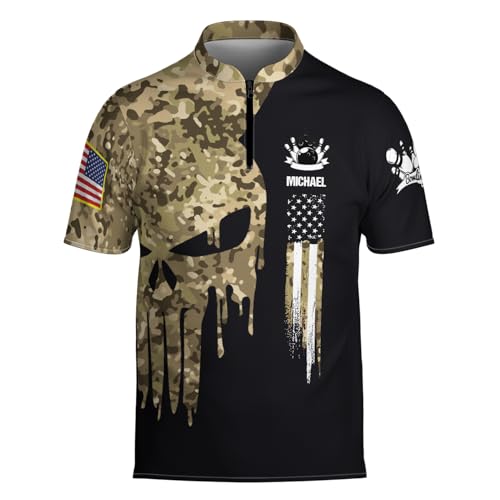 Personalized Custom Jersey for Men, Uniform Shirt for Bowling Team Gift - color: D13