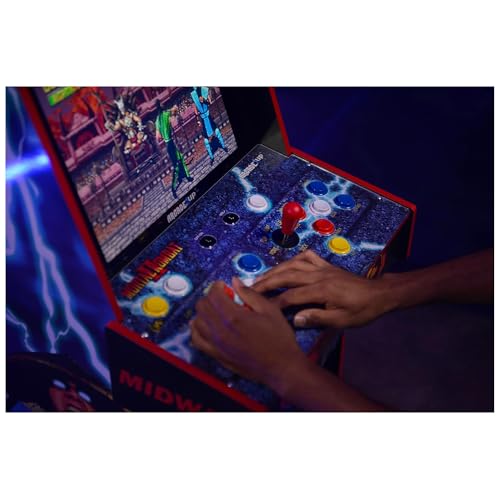 Arcade1Up Mortal Kombat II Deluxe Arcade Machine for Home - 5 Feet Tall - 14 Classic Games - color: Mortal Kombat II