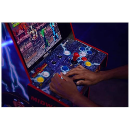 Arcade1Up Mortal Kombat II Deluxe Arcade Machine for Home - 5 Feet Tall - 14 Classic Games - color: Mortal Kombat II