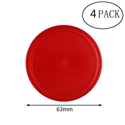 12 Pack 2.5 Inch Air Hockey Pucks for Small Size Table - color: Red Blue Black