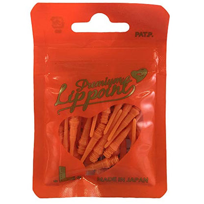 L-style Premium Lippoint - Soft Tip Dart Points - Regular Length - color: Orange