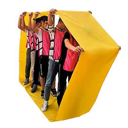 Playing Run Mat Abrasion Resistant Waterproof Oxford Cloth Running Mat, Multiplayer Co-op Teamwork Game, Suitable for Adults and Children (Size : Adult-11M//36FT) - size: Adult-11M//36FT