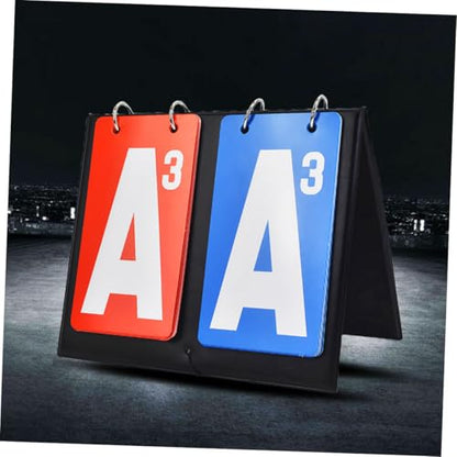 Toddmomy Portable Flip Scoreboard for Basketball Soccer Sports Scorekeeper Tabletop