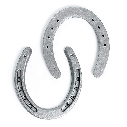 Steel Horseshoes Set for Horses, Crafts, Decorations and Backyard Games - Size 00 - Plain - 40 Shoes - size: Size 00 Small - 40 Shoes