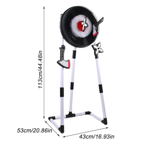Axe Throwing Game for Backyard - Foam Target Set, Safe Outdoor Toss Toy with Strong Adhesion, Sticky Hook Loop Board, Family Lawn Activity, Soft Hatchet Game for Fun Social Interaction