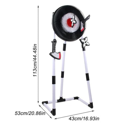 Axe Throwing Game for Backyard - Foam Target Set, Safe Outdoor Toss Toy with Strong Adhesion, Sticky Hook Loop Board, Family Lawn Activity, Soft Hatchet Game for Fun Social Interaction