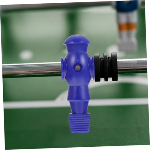 Levemolo 8Pcs Foosball Table Football Players Replacement Figures Resin Mechanical Dolls in Blue and White Lightweight Soccer Game Accessories Compatible with Standard Rods