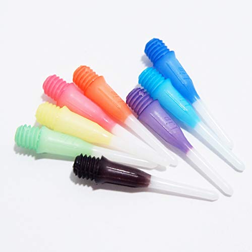 L-style Premium Lippoint - Soft Tip Dart Points – Short – 2-Tone Light Blue – 30 Count - color: blue
