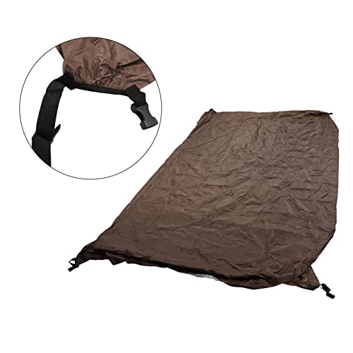 Pong Table Cover Premium Heavy Duty Waterproof Cover,Premium Waterproof Outdoor Pong Table Cover - Silver Coated Table Tennis Cover for Courtyards and Patios - color: Coffee