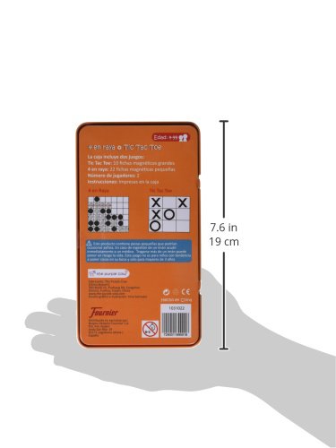 Magnetic Travel Tic Tac Toe - Includes 4 in a Row Game Too - Car Games , Airplane Games and Quiet Games - color: Tic Talc Toe