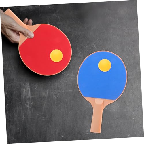 Outanaya Table Tennis Racket Set Pong Paddle Plastic Elasticity Bat for Outdoor Games