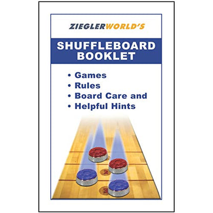 Zieglerworld Table Shuffleboard Bowling Brown Pins, Pinsetter Rack, Rules & Regulation Booklet & Score Card