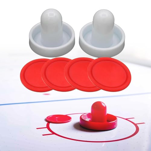 2xAir Hockey Pushers and Air Air Hockey Paddles Slider Pusher Small Size Goal Handles Pushers for Game Tables - size: 3 Pcs